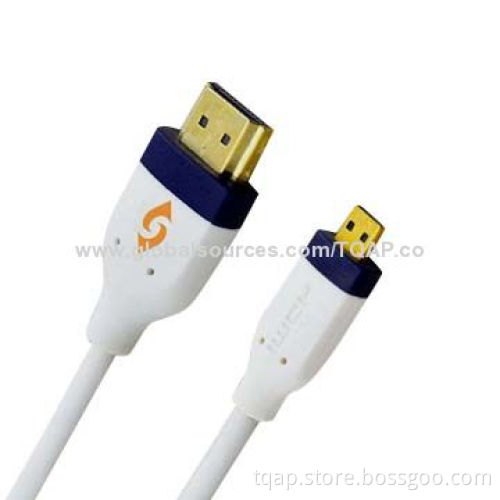 High Performance with Ethernet Micro HDMI 19-pin Male to Male Cable